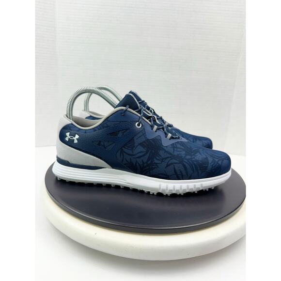 Under Armour Charged Breathe SL Women’s Size 7 Spikeless Shoes Navy 3024039-400 - Picture 6 of 11